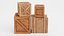 3D wooden crates contains