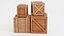 3D wooden crates contains