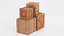3D wooden crates contains