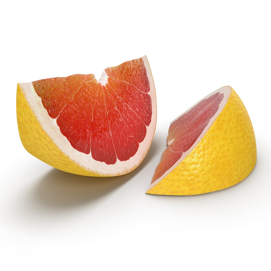 Grapefruit Slice 3D model preview