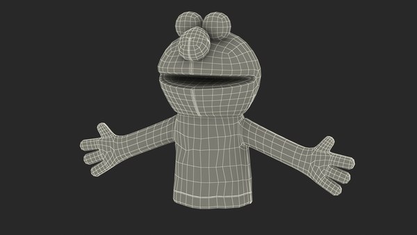 modelo 3d Hand Puppet Elmo Fur Rigged - TurboSquid 2004682