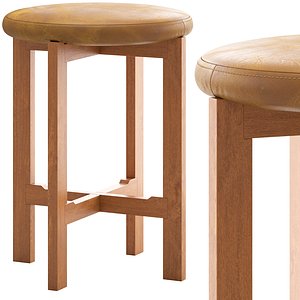 CB2 La Piedra Counter Stool 3D