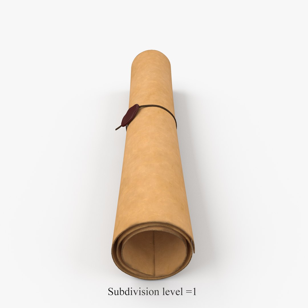 3d Model Scroll