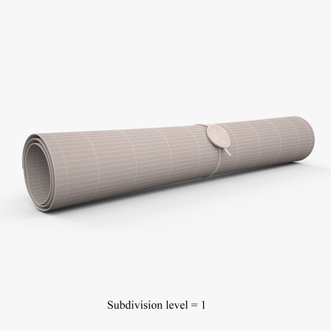 3d Model Scroll