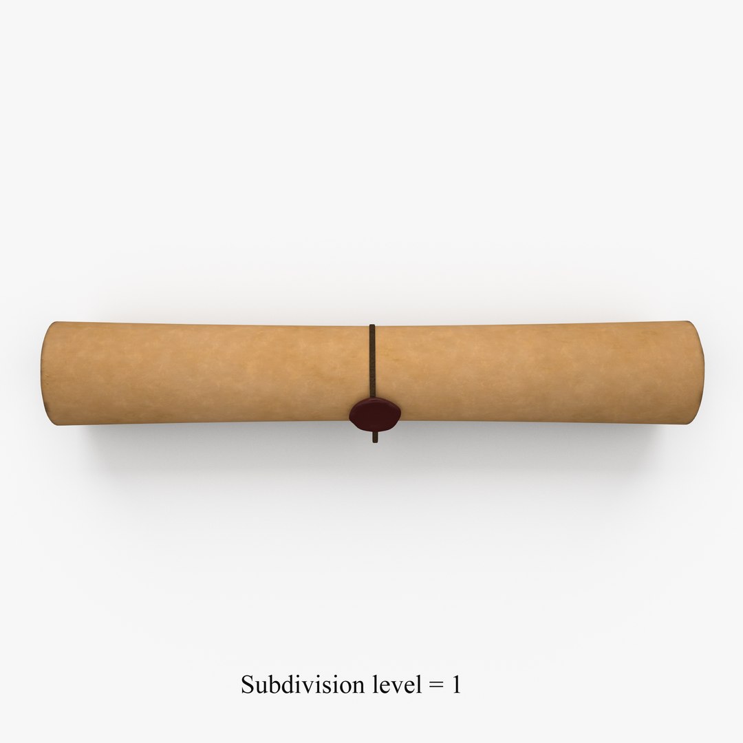 3d Model Scroll