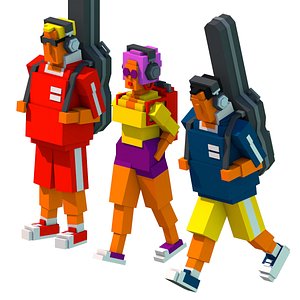 3D Cartoon PEOPLE 04 model