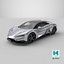Supercar BYD Yangwang U9 Silver simplifié