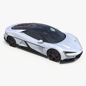 Supercar BYD Yangwang U9 Silver Simplified model