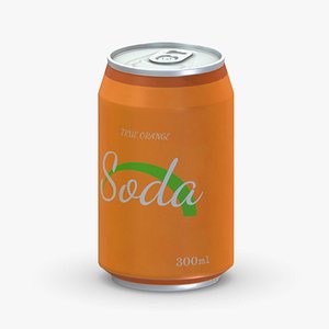 Supermarket Soda Drink Can 03 Low Poly PBR Realistic model