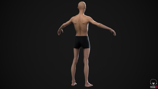 3D Skinny Man model - TurboSquid 1752276