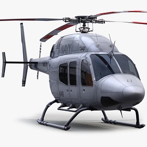 3d model bell 429 helicopter interior