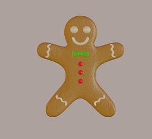 3D gingerbread man