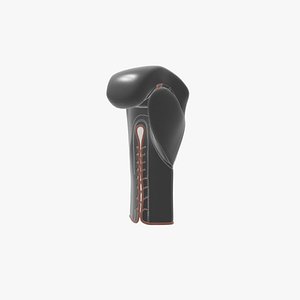 Glove leather boxing with laces