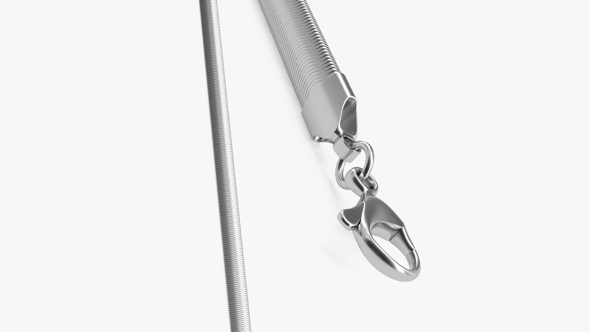 Snake Jewelry Silver Chain 3D model preview