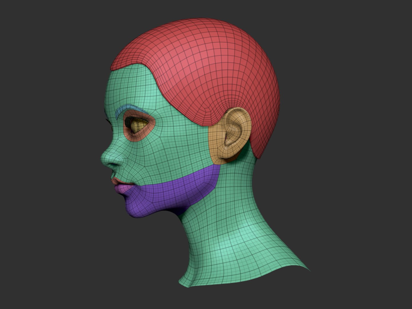 3D Stylized Female Head Nr - TurboSquid 1447449