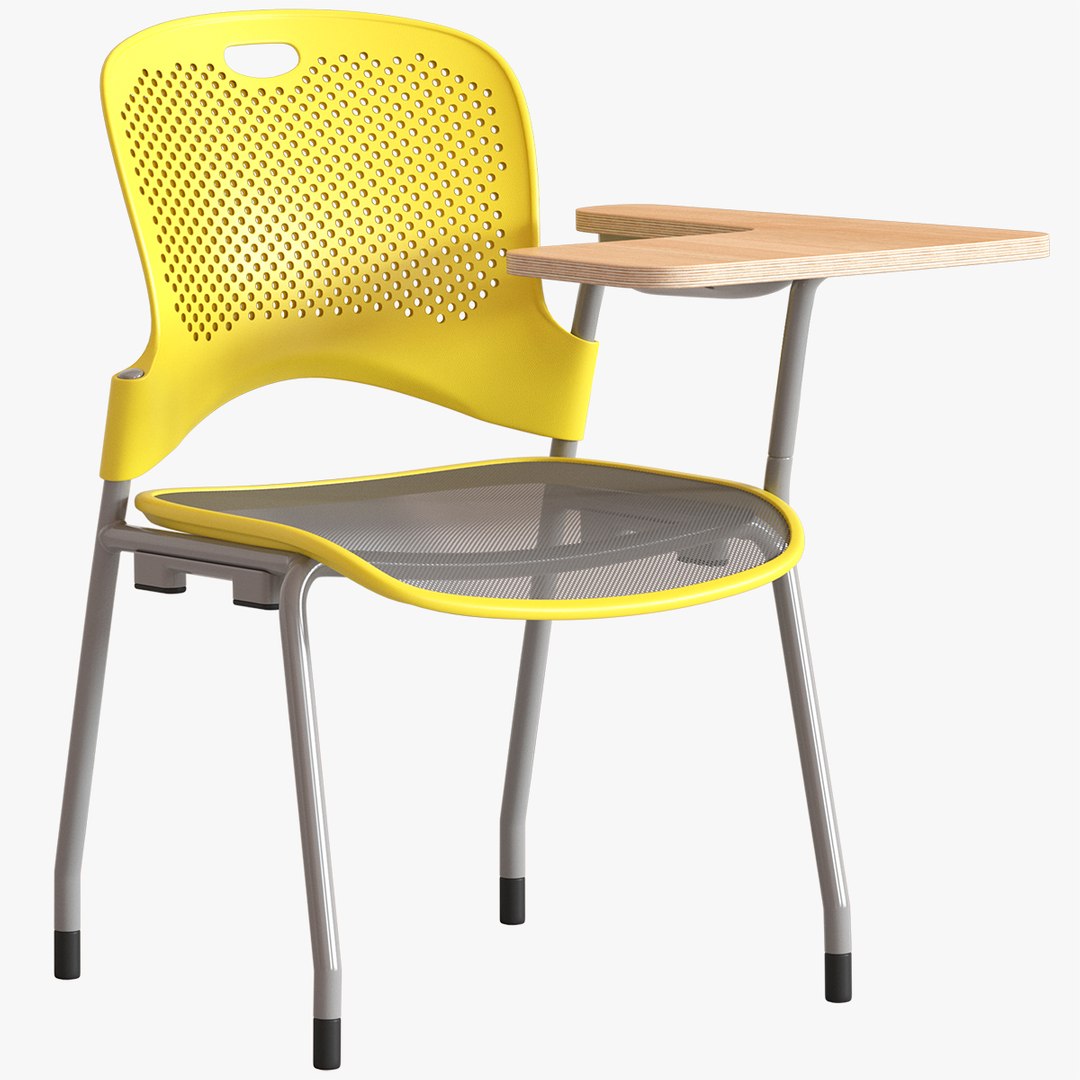 3D model Herman Miller Caper Stacking Chair with table TurboSquid 1960793