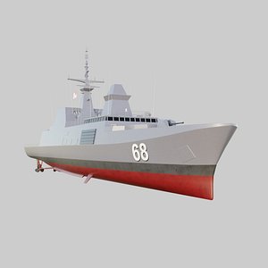 3D Formidable-class frigate