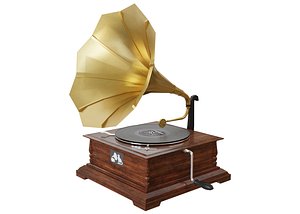 Gramophone - Low Poly