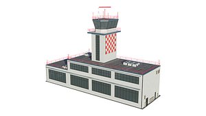3D Airport Control Tower model