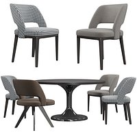 Minotti Owens chair Neto table