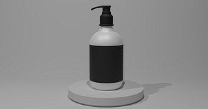 3D Simple soap bottle model