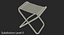 camping table chairs 3D model