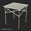 camping table chairs 3D model