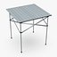 camping table chairs 3D model