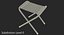camping table chairs 3D model