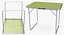 camping table chairs 3D model