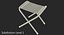 camping table chairs 3D model