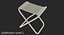 camping table chairs 3D model
