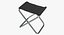 camping table chairs 3D model