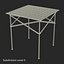 camping table chairs 3D model