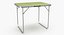 camping table chairs 3D model