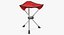 camping table chairs 3D model