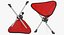 camping table chairs 3D model