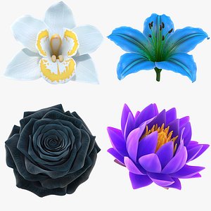 3D Flowers Collection – High-Quality 4K PBR Asset Pack | Orchids, Roses, Nymphaea & Lilies