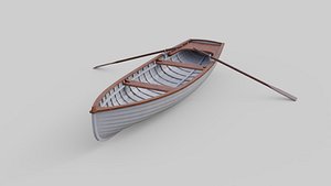 3D rowboat 1b model