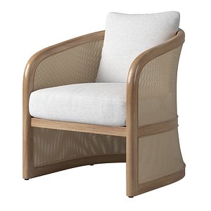 3D RH LUCIA LOUNGE CHAIR model