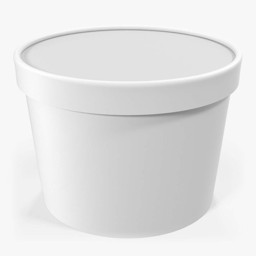 Ice Cream Gallon Generic Pack 3D model preview