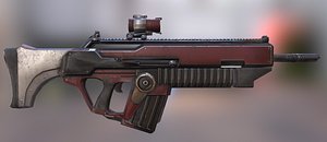 sci fi rifle professional 3D