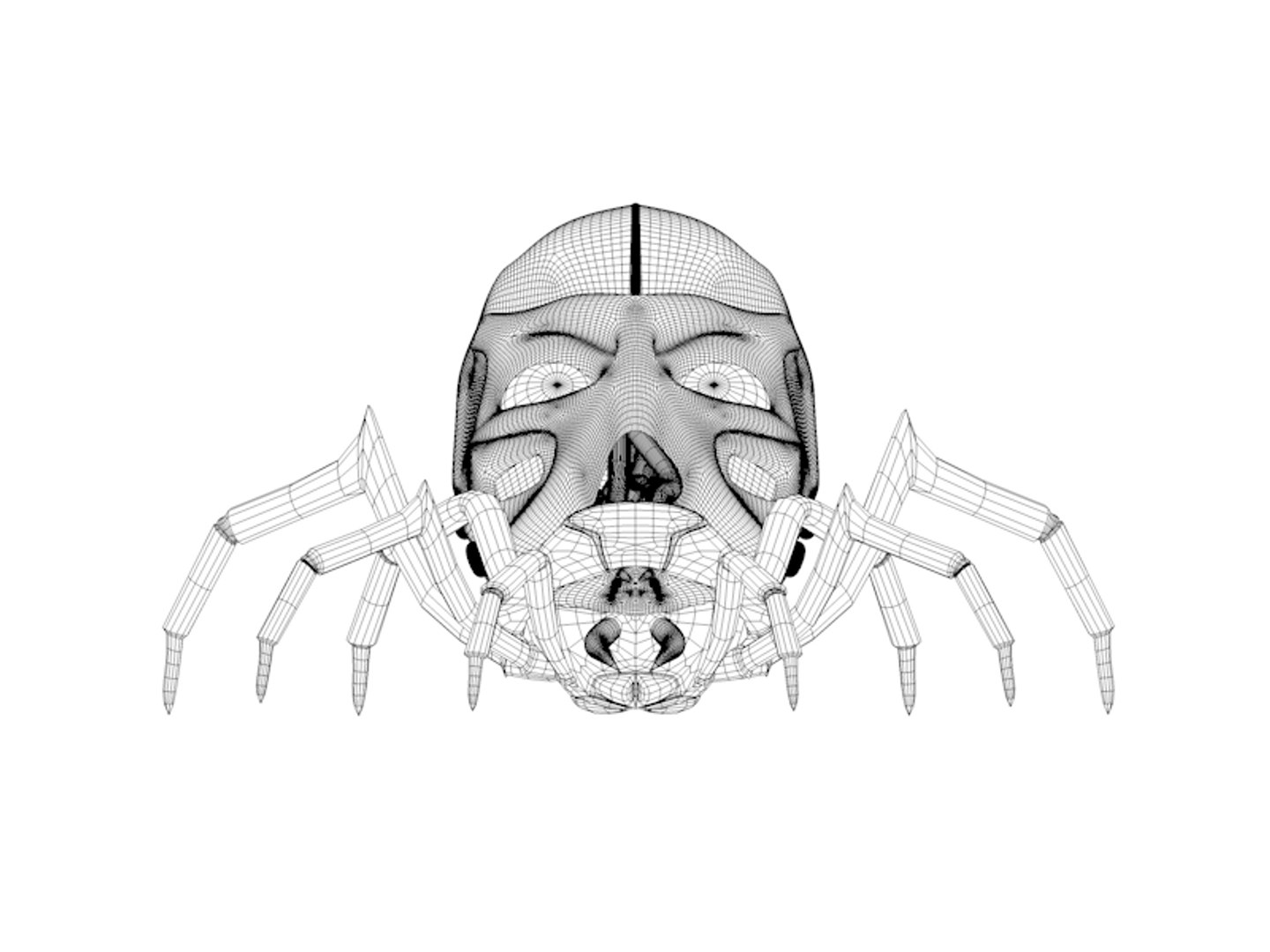 3D model robotic spider https://p.turbosquid.com/ts-thumb/Ry/XitjE8/sGvT0eux/front_wireframe/png/1519129418/1920x1080/fit_q87/177c09ab25cc811c07b3d64b75ee2fb51b55ee50/front_wireframe.jpg
