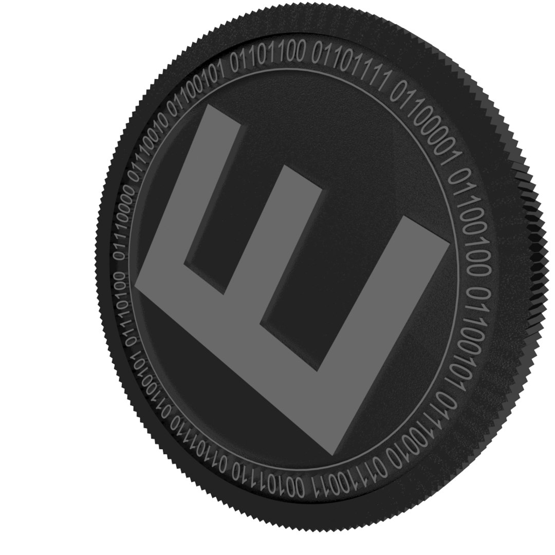 3D emergency coin black - TurboSquid 1602975