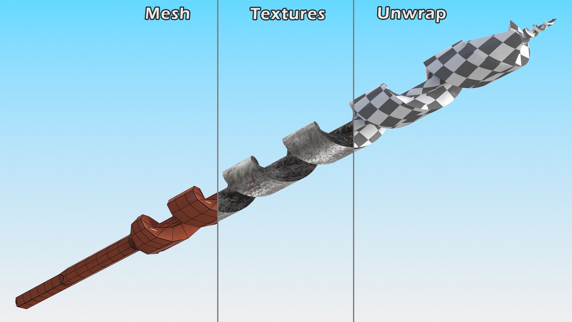 3D Auger Wood Drill Bit Old https://p.turbosquid.com/ts-thumb/Ry/Zw81Xg/hU/augerwooddrillbitold3dmodel013/jpg/1690860290/1920x1080/fit_q87/30a8a633436c68691e485de87e1b53e204e14ca3/augerwooddrillbitold3dmodel013.jpg