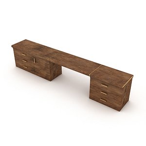 3D wooden ship tables 02