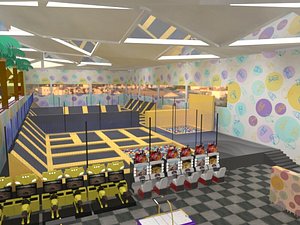 entertainment mall interior 3D