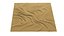 Mural em baixo-relevo com decoração moderna de ondas orgânicas abstratas em formato STL para CNC 81