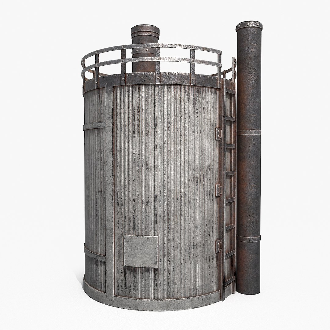 Rusty Industrial Tank V2 3D Model - TurboSquid 2381837