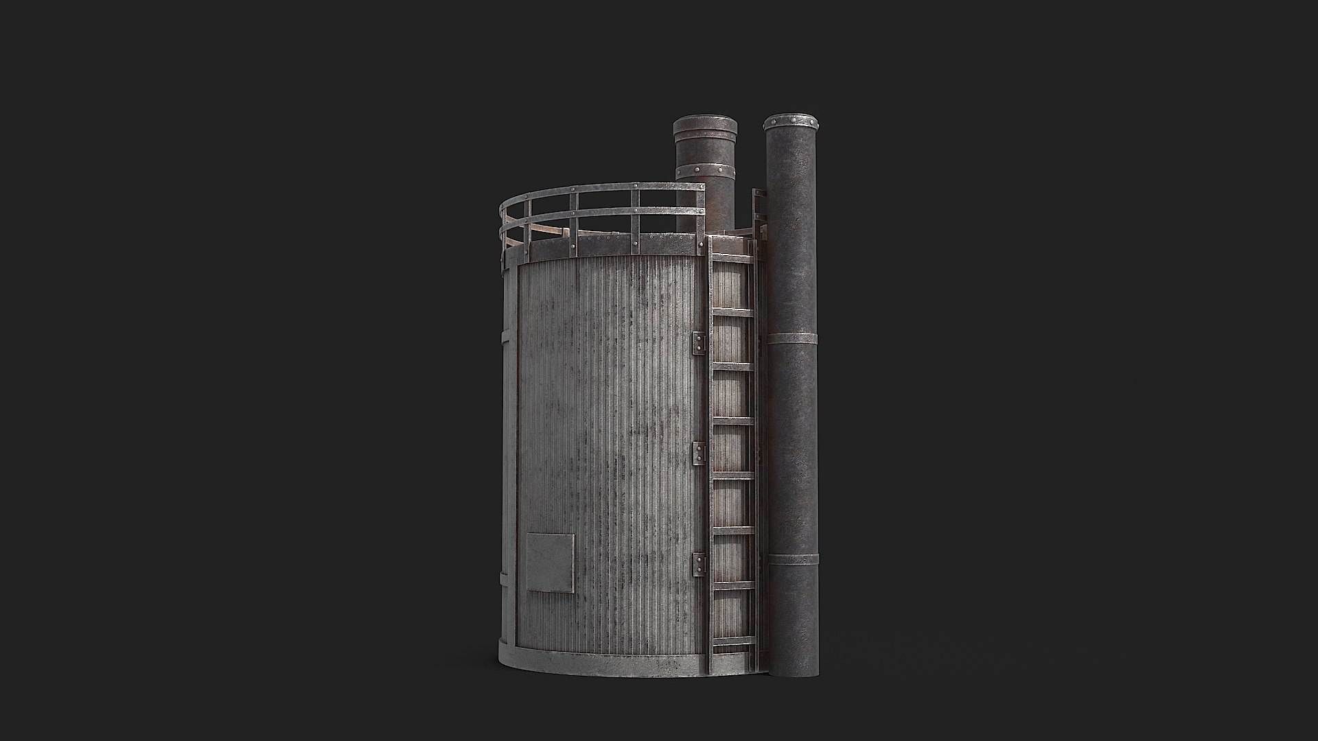 Rusty Industrial Tank V2 3D Model - TurboSquid 2381837